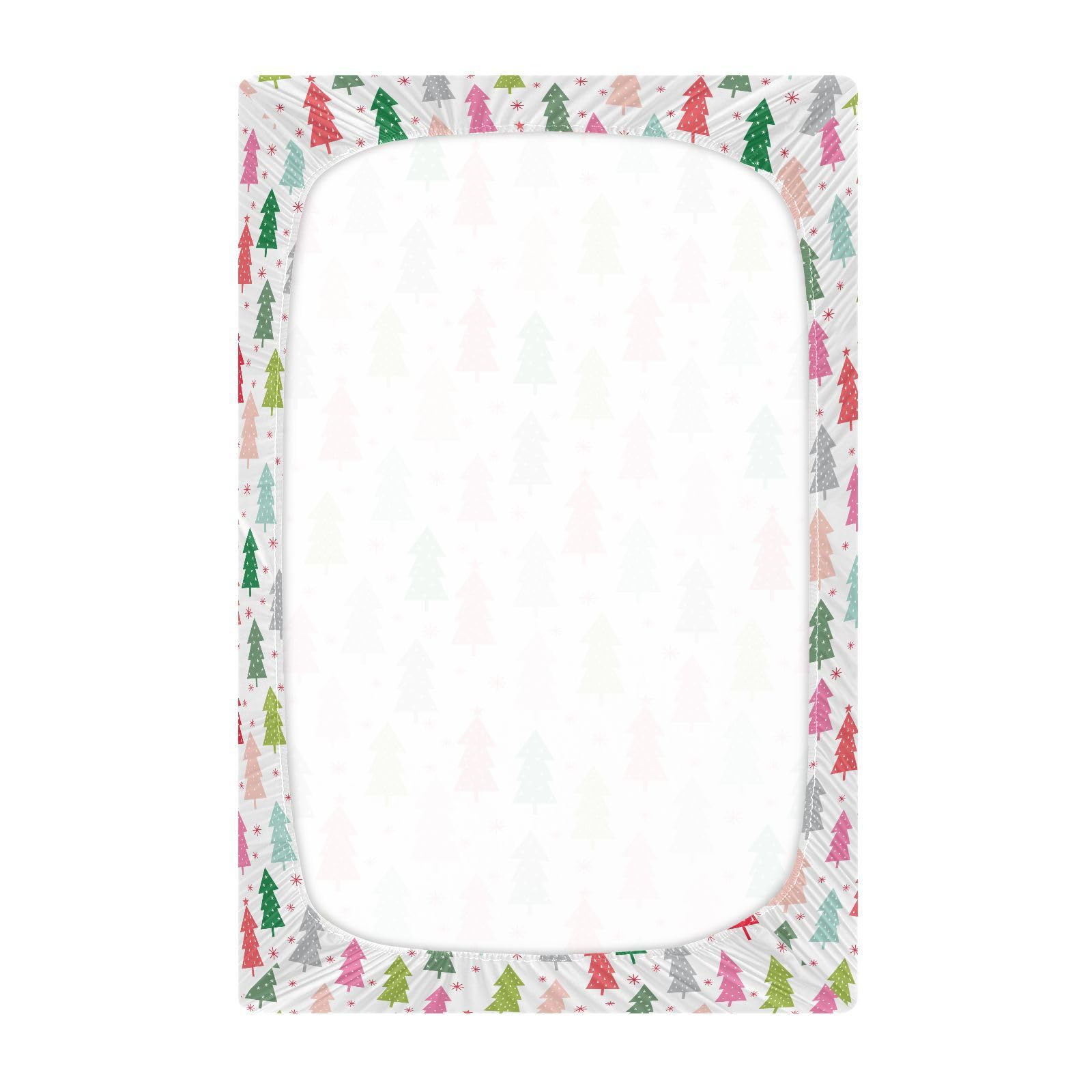 SDMKA colorful-patterns crib sheet bright nursery decor for joyful naps.