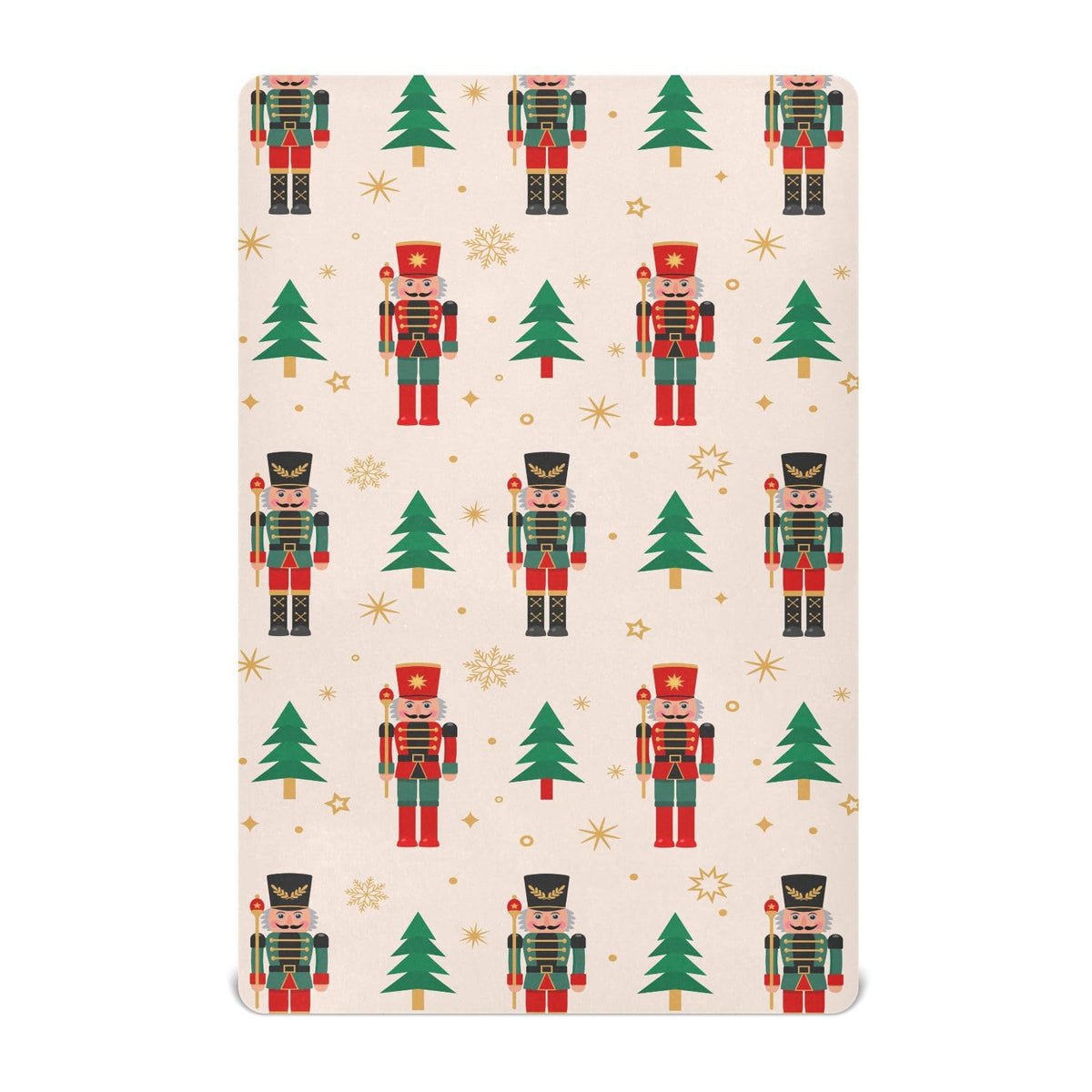 SDMKA Nutcracker crib sheet soft fabric close-up for nap comfort