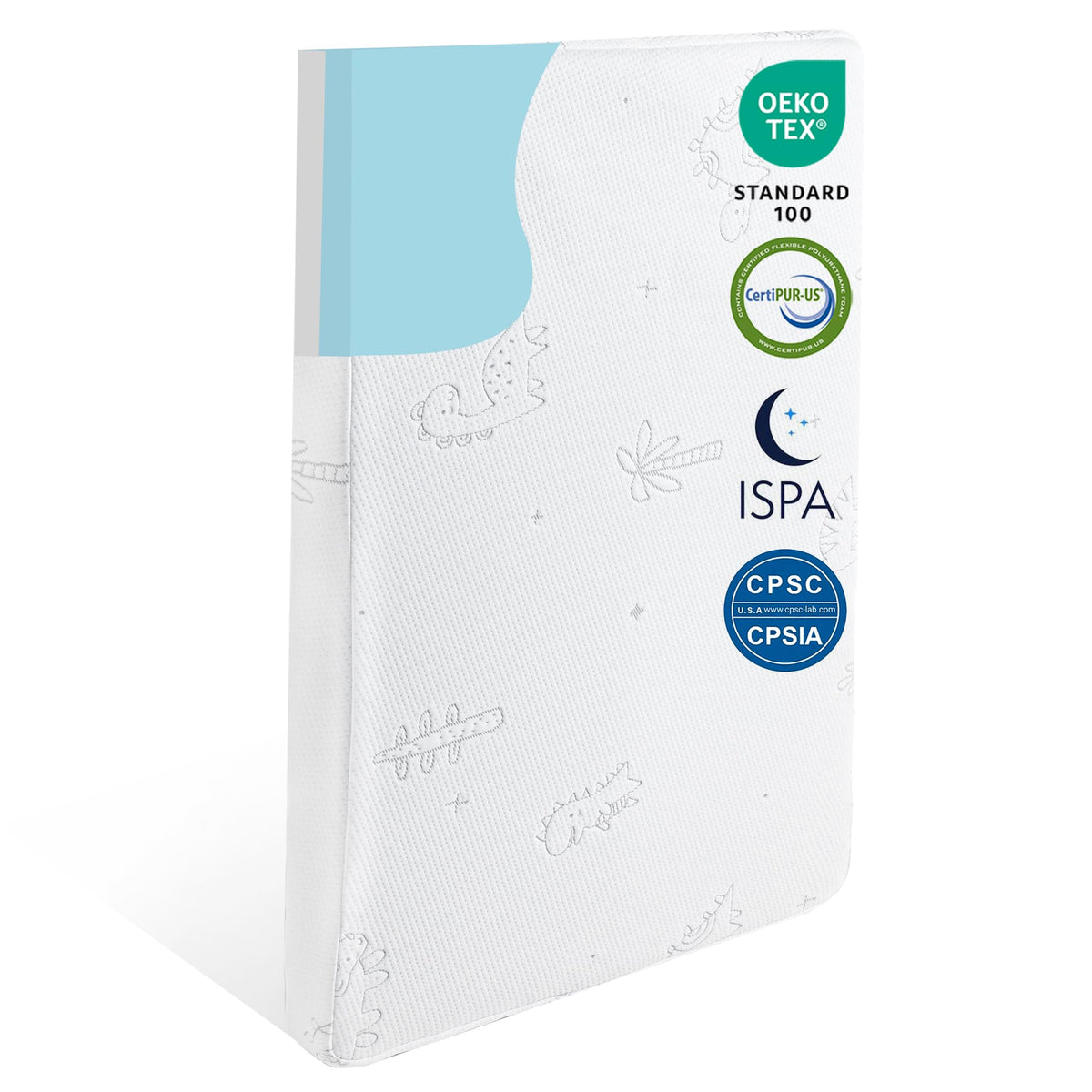 Seaaimea crib mattress 38x26 fits standard pack n play for safe sleep.