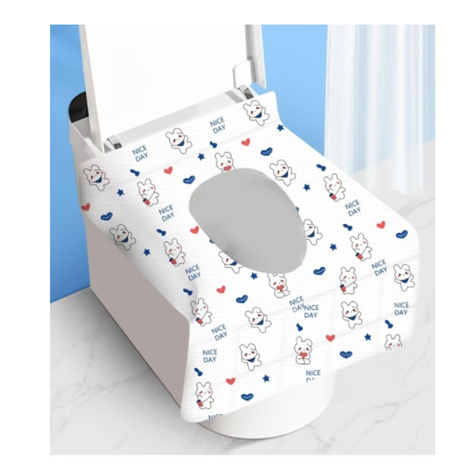 Sealjoyous disposable toilet seat cover 30-pack package for travel hygiene and portability.