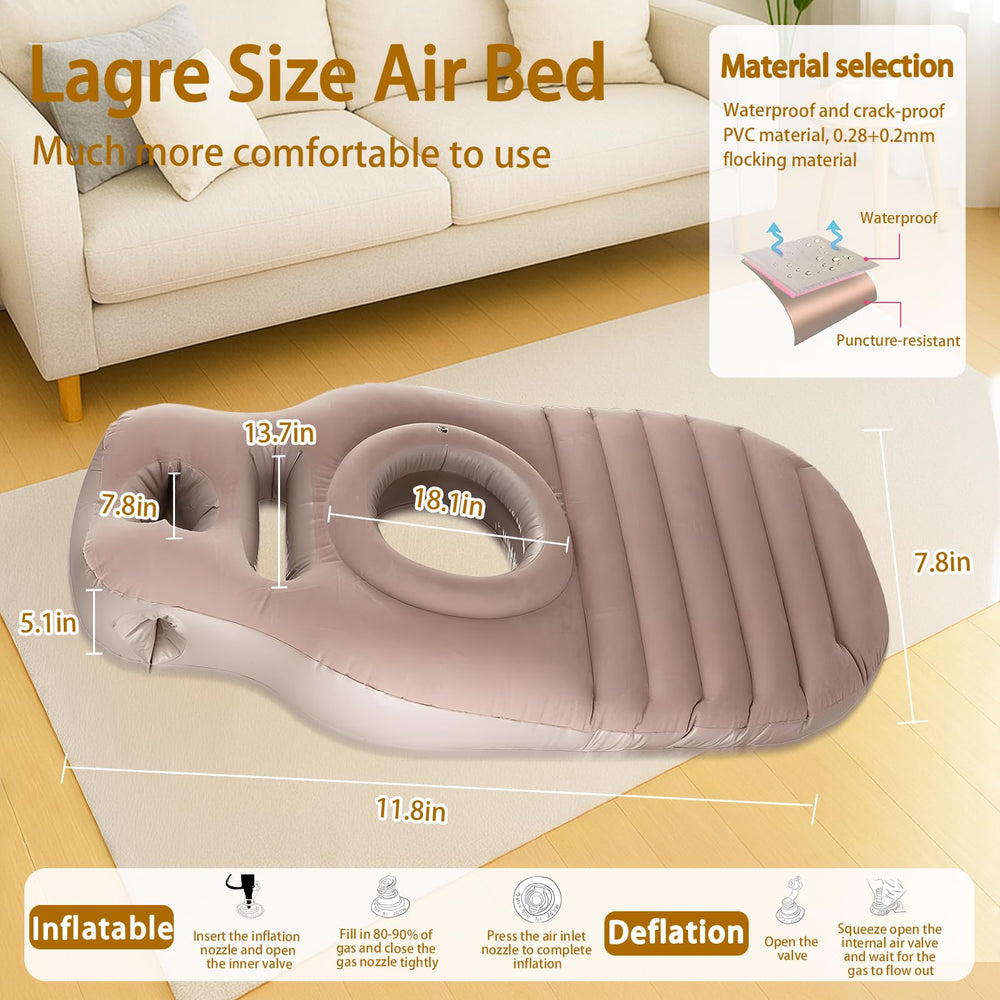 SEARART ergonomic design enhances relaxation and breathing during pregnancy rest.