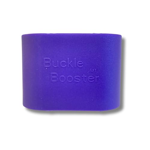 SEAT BELT EXTENDER PROS Buckle Booster side view shows raised receptacle for smooth click