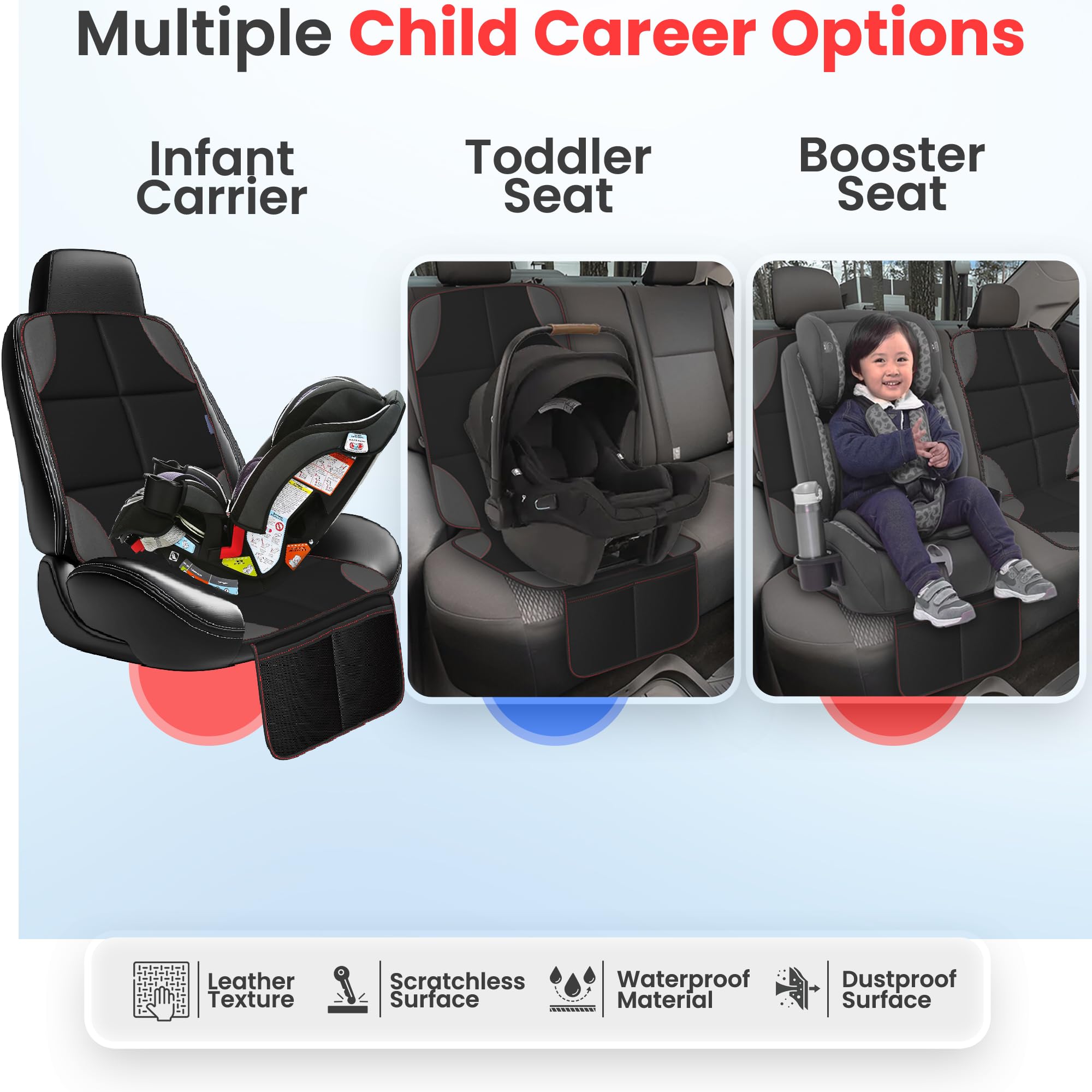SEATHAVEN car seat protector under-baby-seat provides protection under infant seats