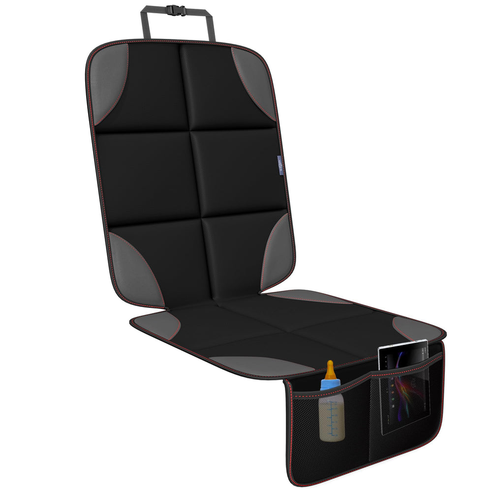 SEATHAVEN car seat protector with waterproof-back keeps upholstery clean during spills