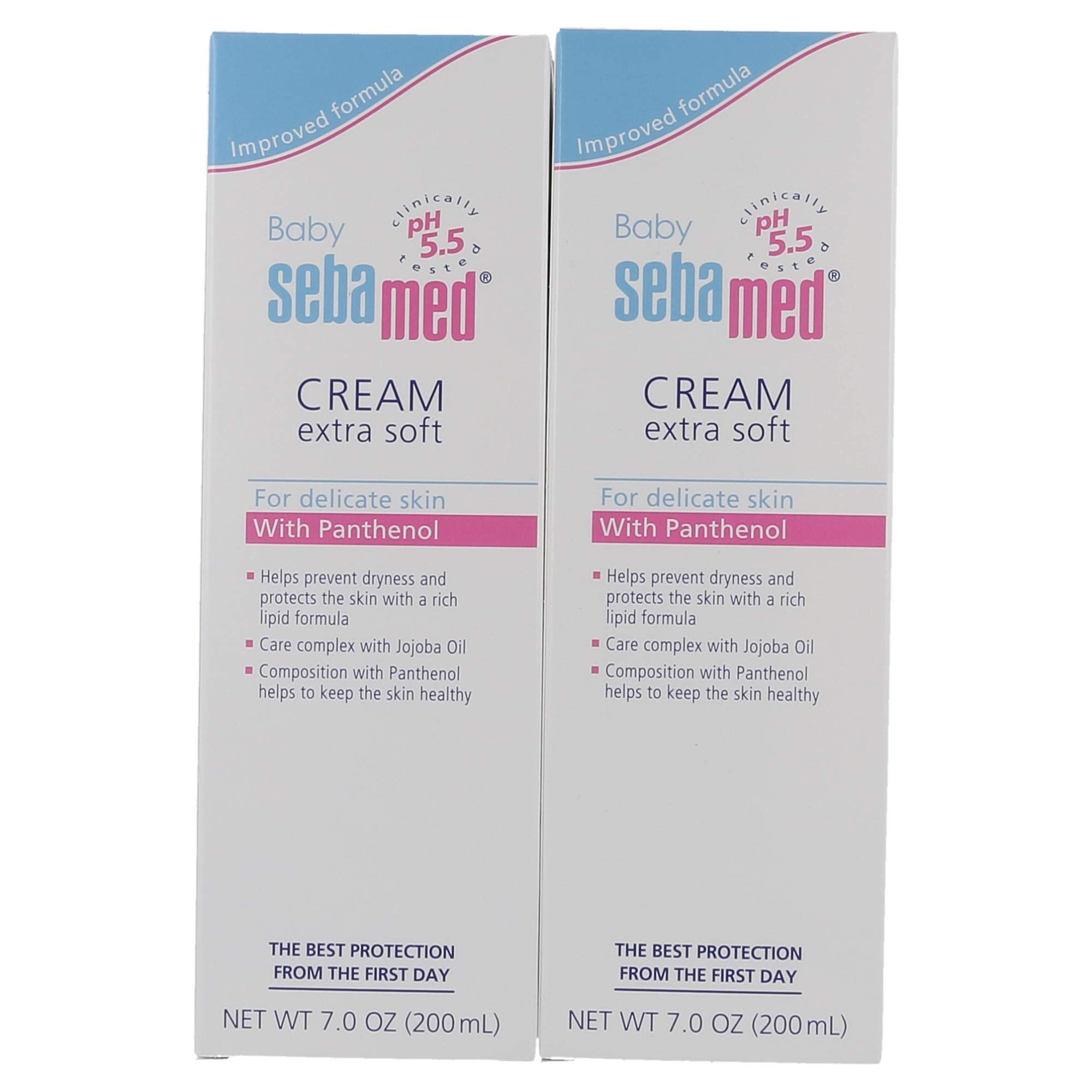 SEBAMED Baby Cream Extra Soft application captures easy, gentle massage for daily baby care.