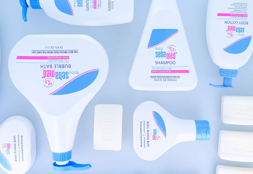 SEBAMED Baby Protective Facial Cream dermatologist-tested seal communicates trusted, skin-friendly protection.