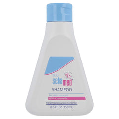 SEBAMED Baby Shampoo bottle shows gentle cleansing for delicate baby hair and scalp