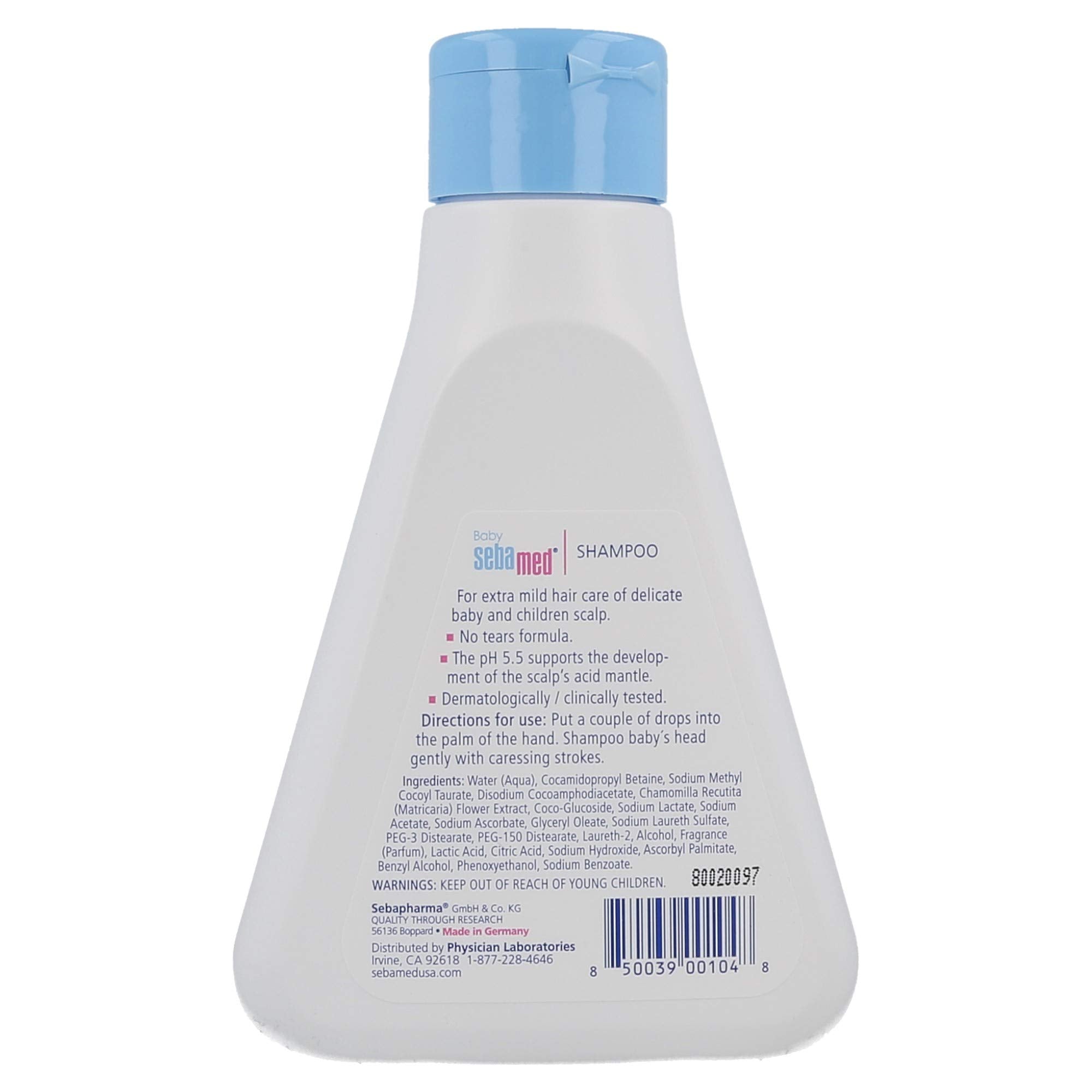 SEBAMED Baby Shampoo lather closeup with soft foam for sensitive skin during bath