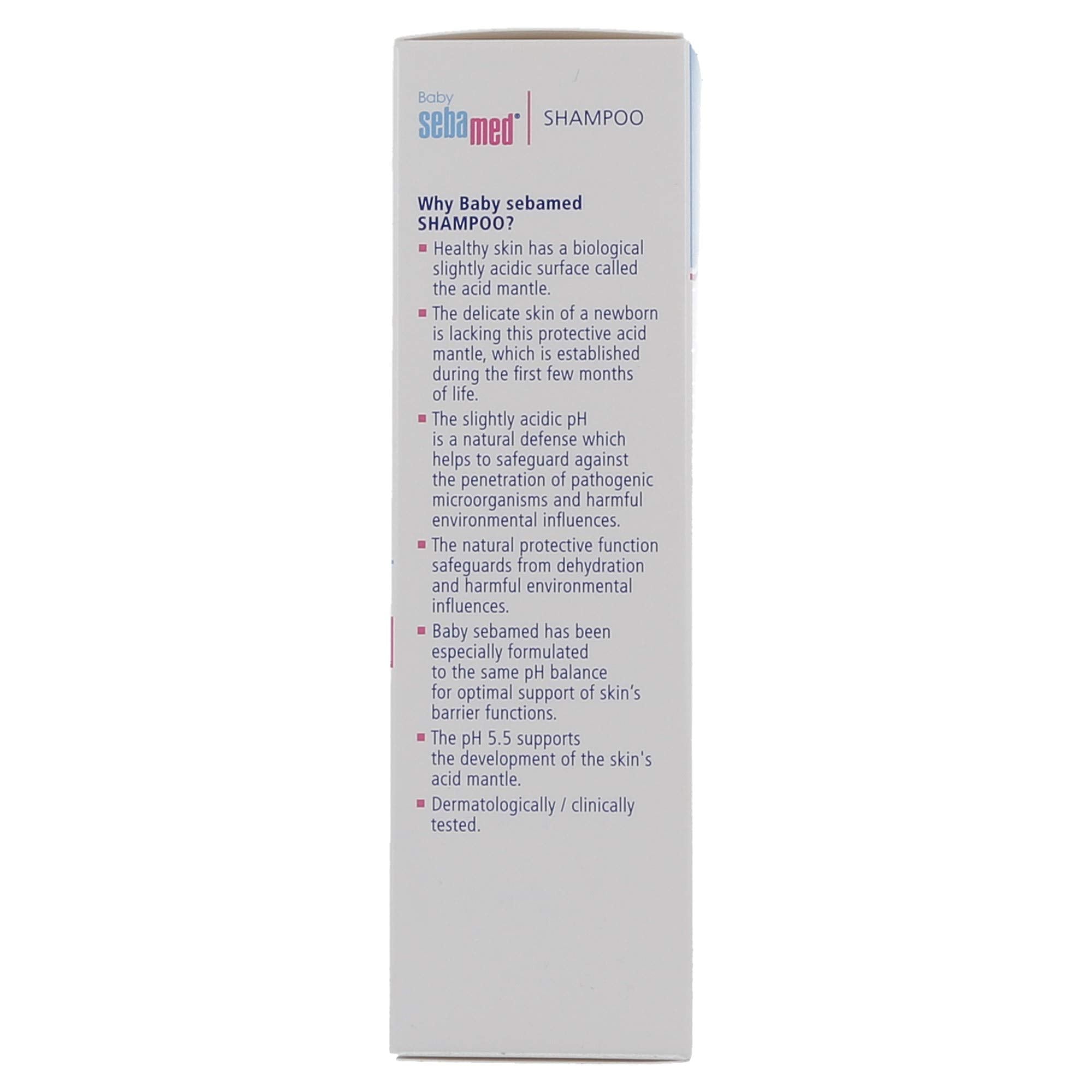 SEBAMED Baby Shampoo no phthalates badge signaling safer ingredients for sensitive skin