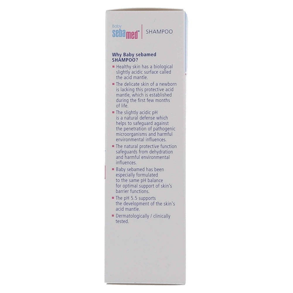 SEBAMED Baby Shampoo no phthalates badge signaling safer ingredients for sensitive skin