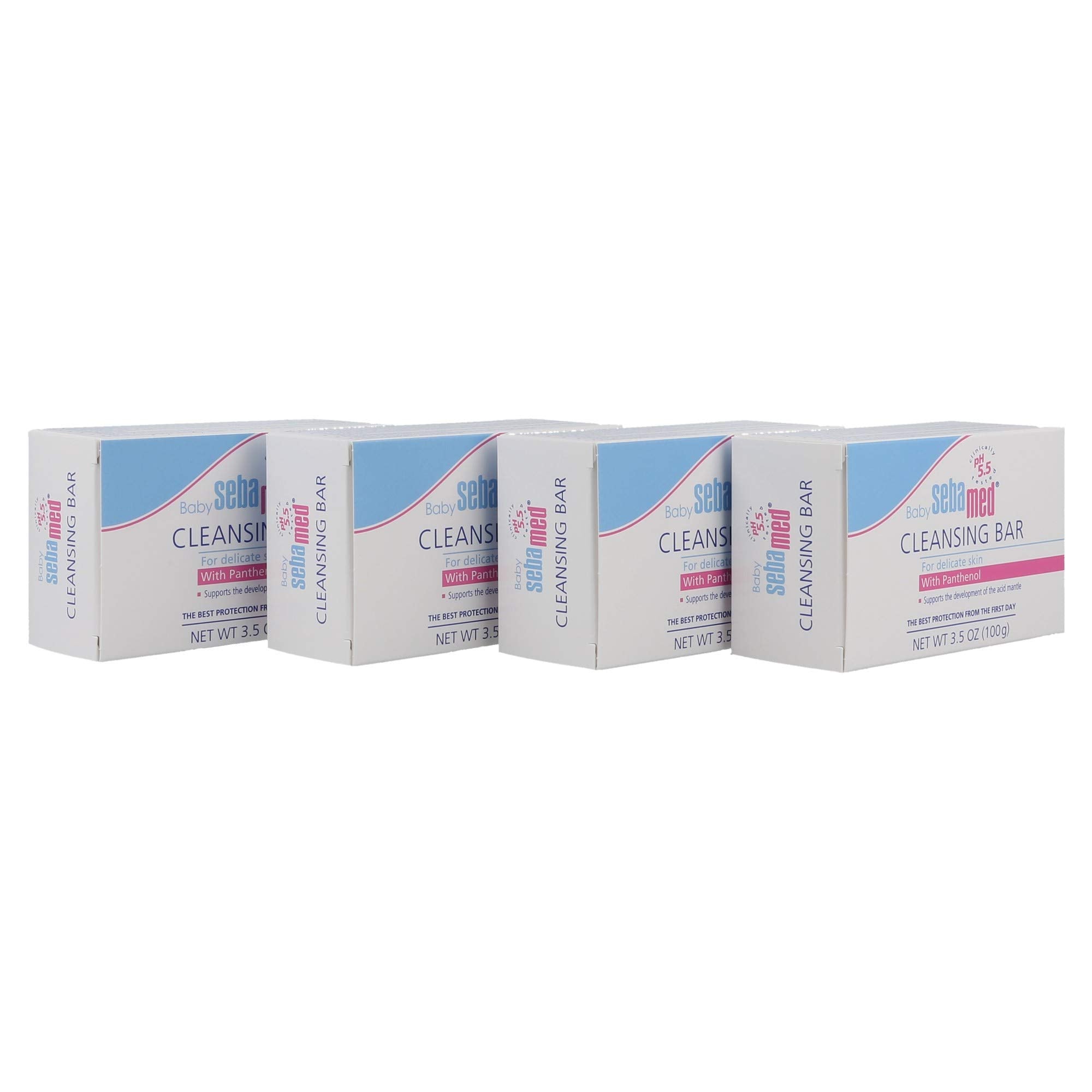 SEBAMED Ultra Mild Chamomile bar close-up shows soothing skin benefits