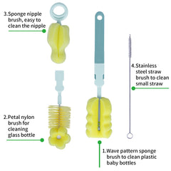 Sebikam 4-in-1 straw brush reaches narrow openings for straw cleaning and hygiene