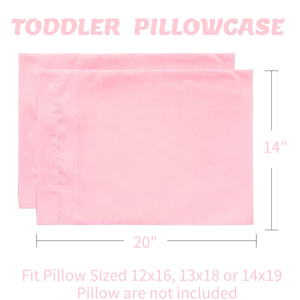 SeClovers Organic Cotton Toddler Pillowcase Pack—folded, compact for travel and on-the-go comfort.