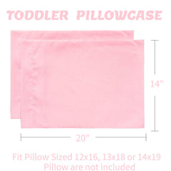 SeClovers Organic Cotton Toddler Pillowcase Pack—folded, compact for travel and on-the-go comfort.