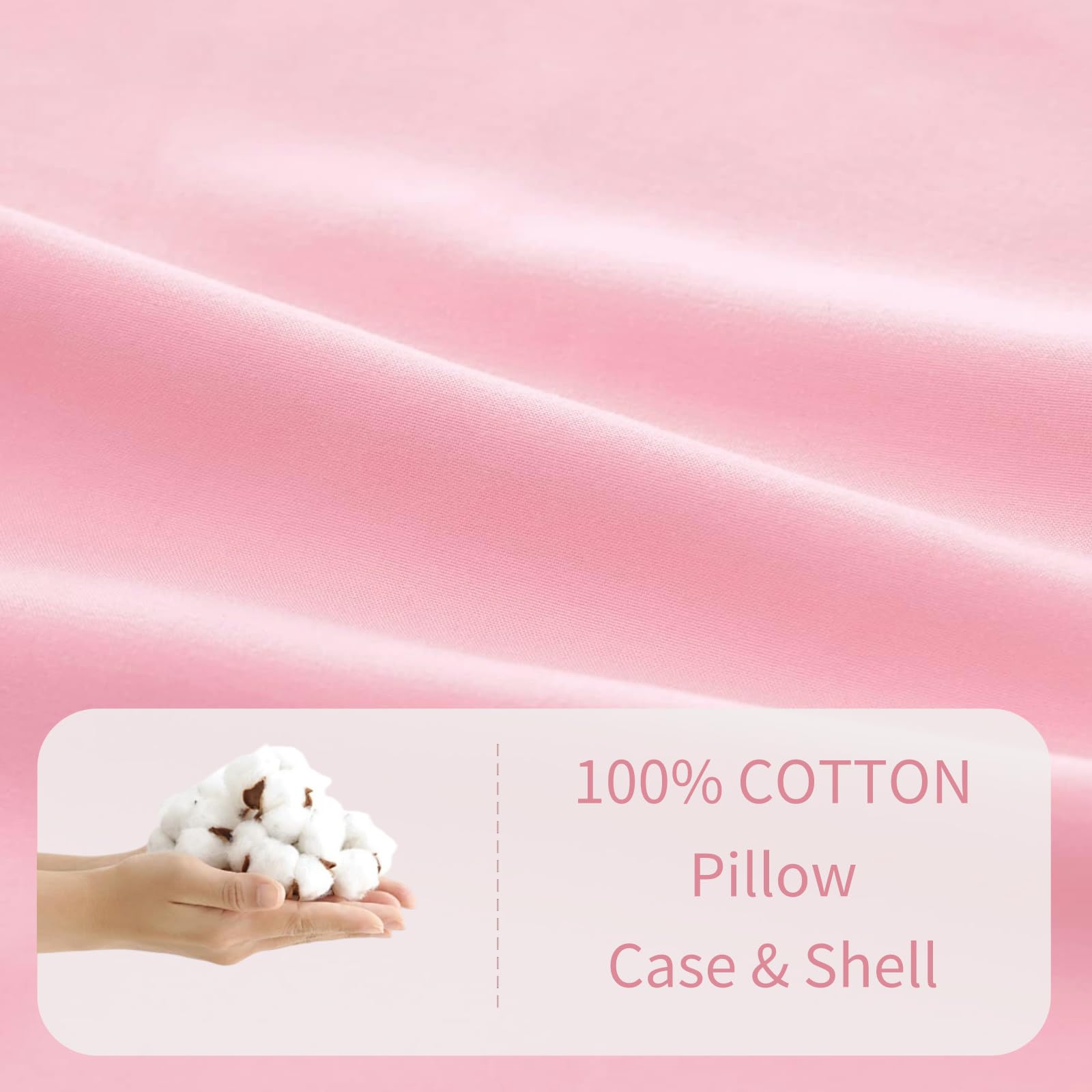 SeClovers Toddler Pillowcase 13x18 close-up texture shows smooth airy weave for cozy nights.