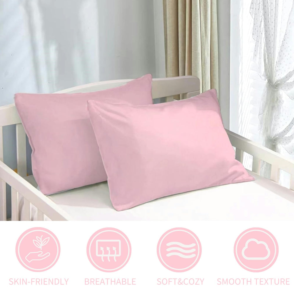 SeClovers Toddler Pillowcase care label reveals machine-washable convenience.