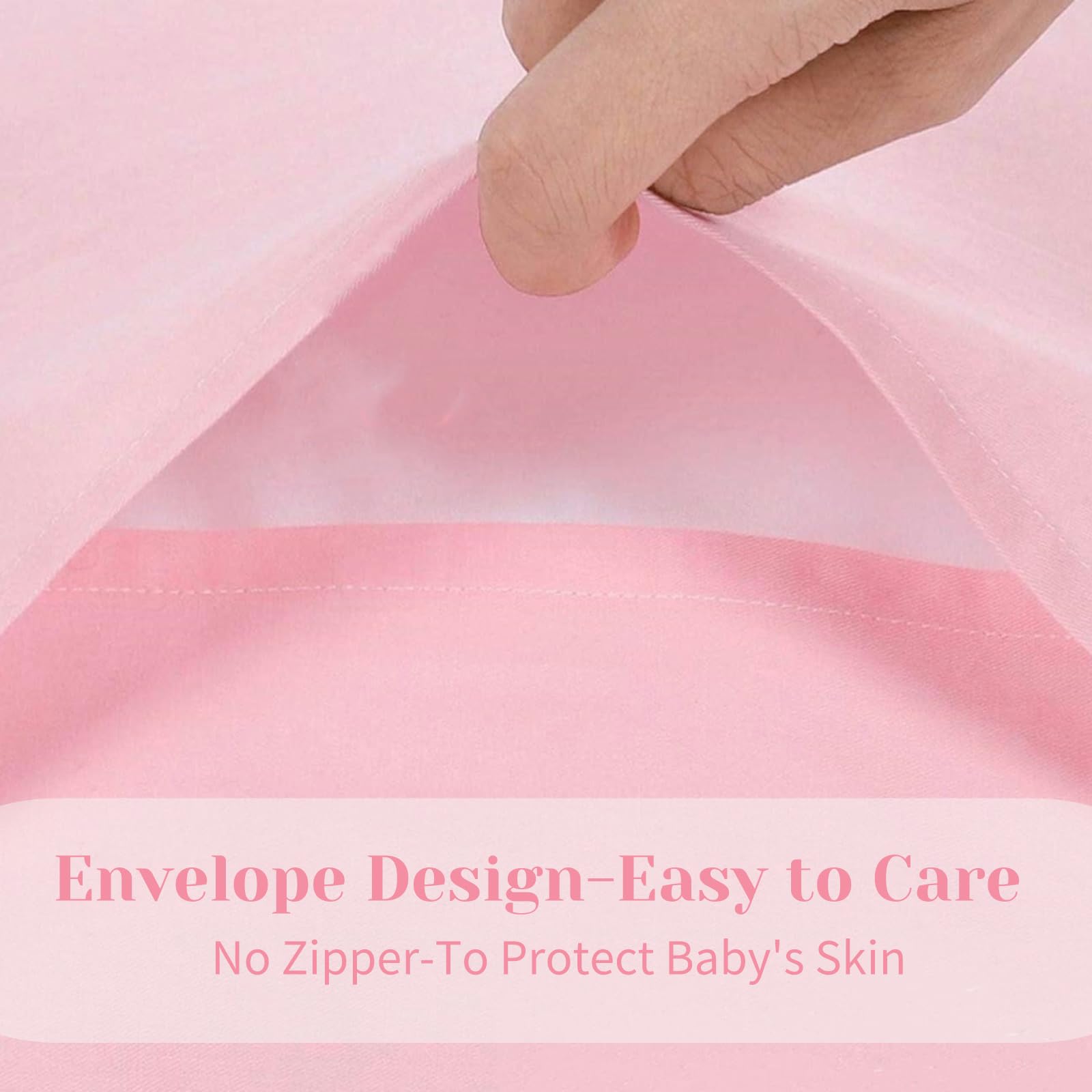SeClovers Travel-ready pillowcase in-use scene shows 14x20 compatibility.