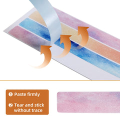 Secopad anti-slip strips on shower floor for added traction.