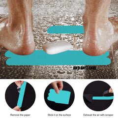 Secopad shower stickers with water-flow design