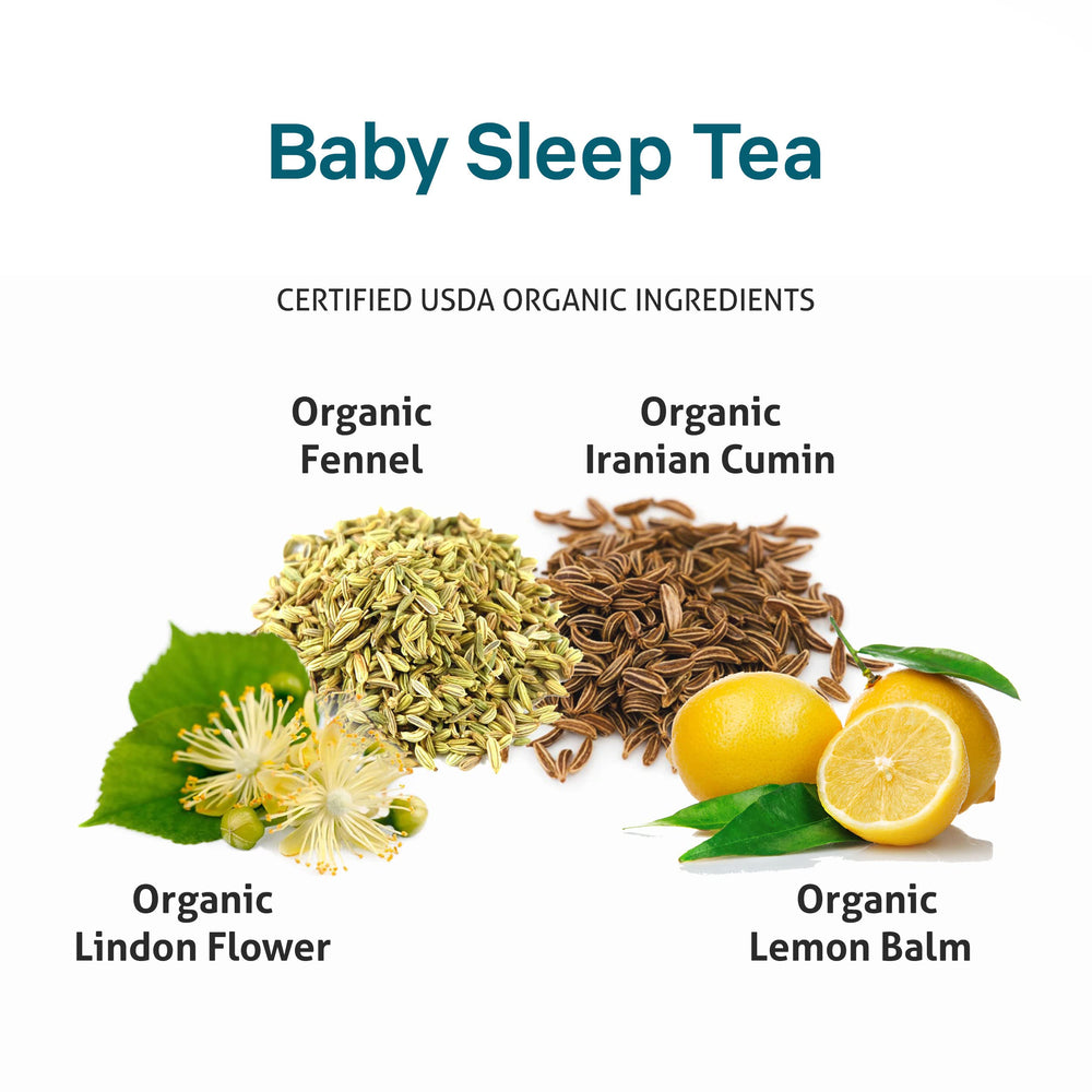 Secrets Of Tea Baby Sleep Tea bedtime routine scene shows soothing moments before sleep.
