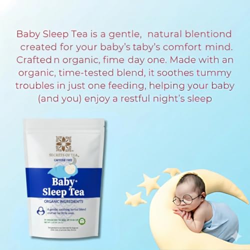 Secrets Of Tea Baby Sleep Tea cup prep demonstrates easy, parent-friendly preparation for bedtime.