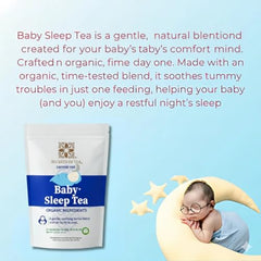Secrets Of Tea Baby Sleep Tea cup prep demonstrates easy, parent-friendly preparation for bedtime.