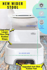 Secure Home by Jessa Leona stool demonstrating slip-resistant steps on tile floor