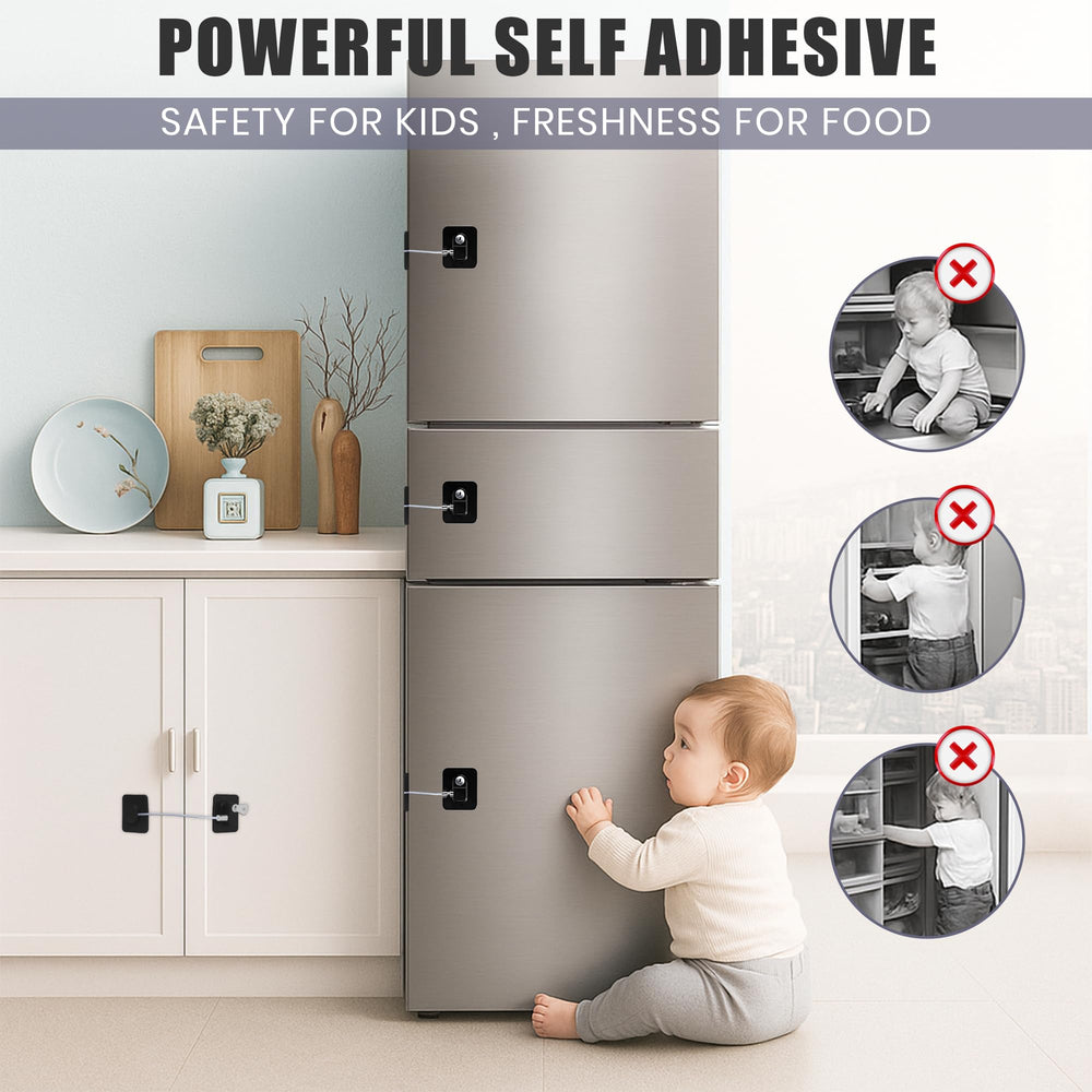 SECUIX ABS plastic lock – lightweight, kid-friendly safety for drawers