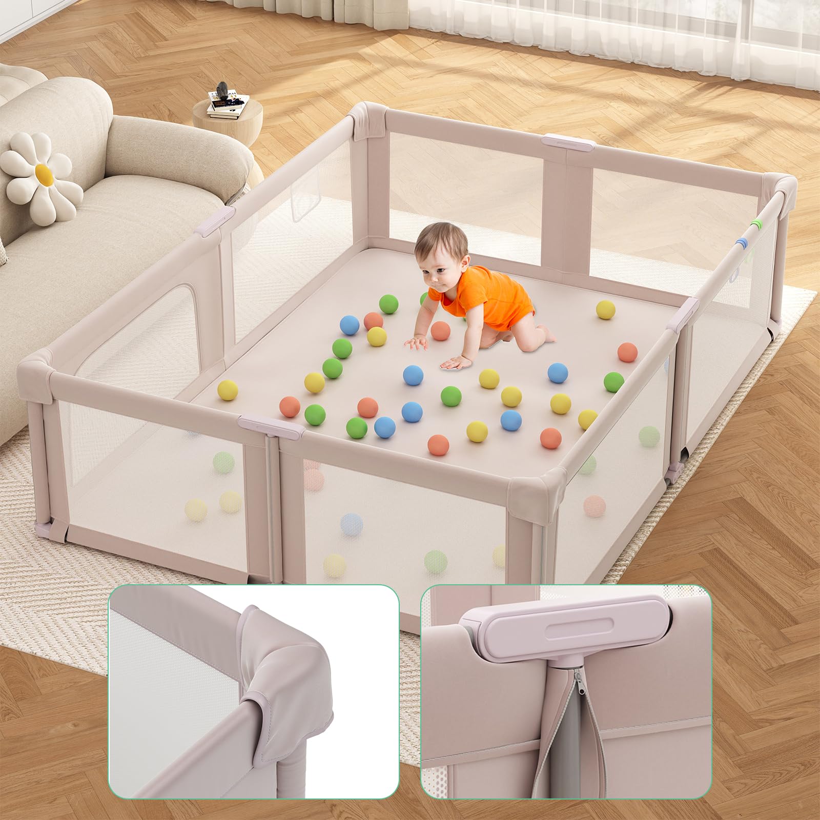 Seeday anti-slip base adds stability on any floor.