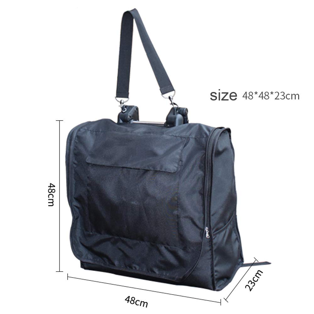 SeedFuture Stroller Storage Bag Black; backpack carry option for hands-free mobility.