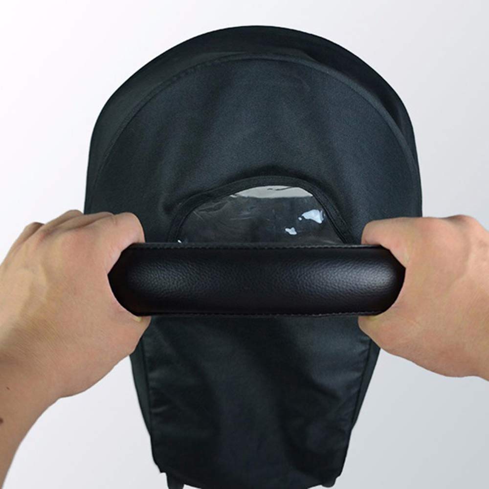 Zipper closure for quick fit and removal during busy days.