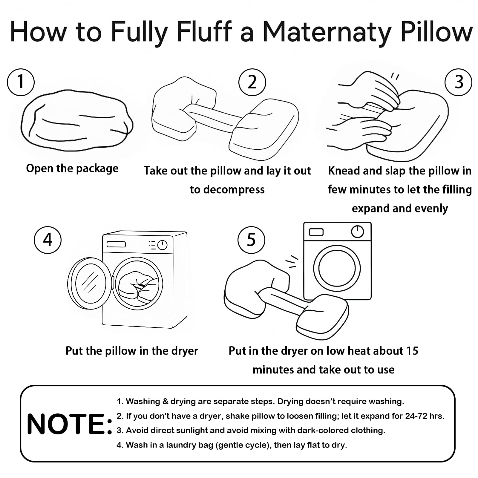 SEEDNUR pregnancy pillow shows adjustable width strap for customized belly and hip support