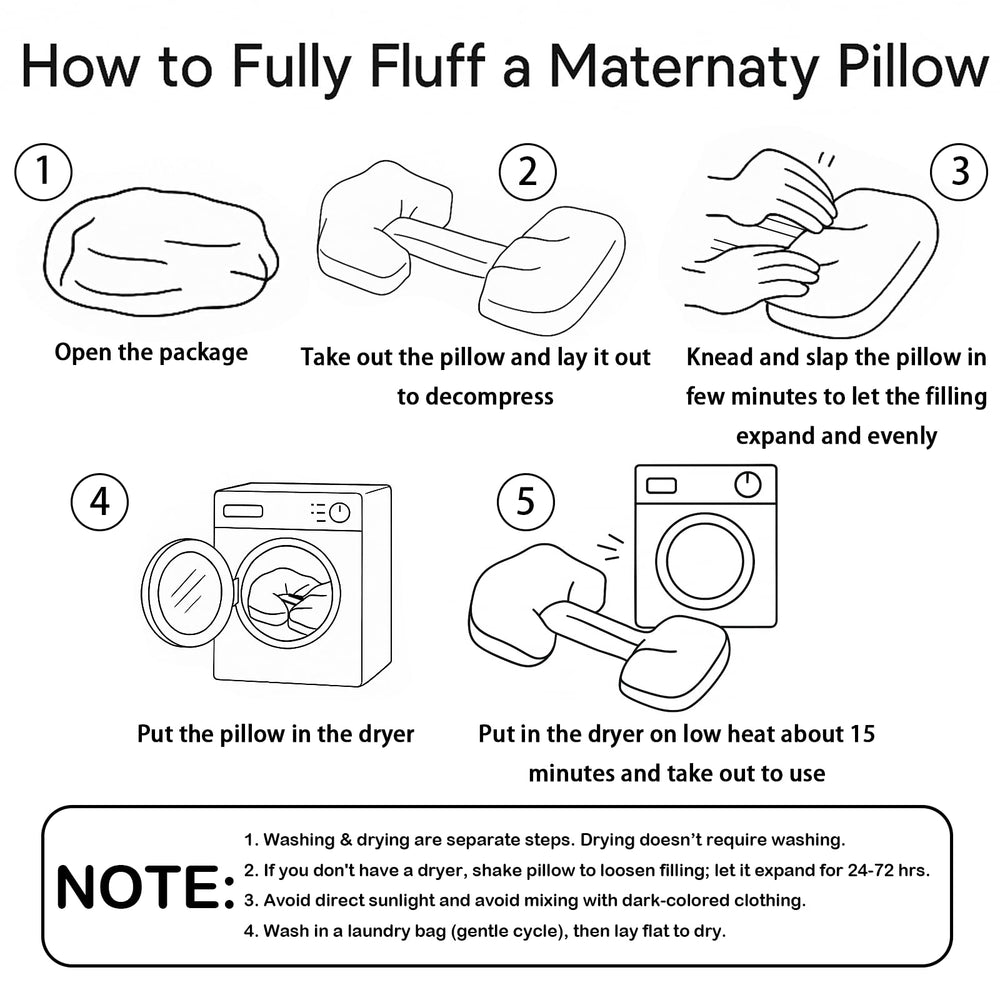 SEEDNUR pregnancy pillow shows adjustable width strap for customized belly and hip support