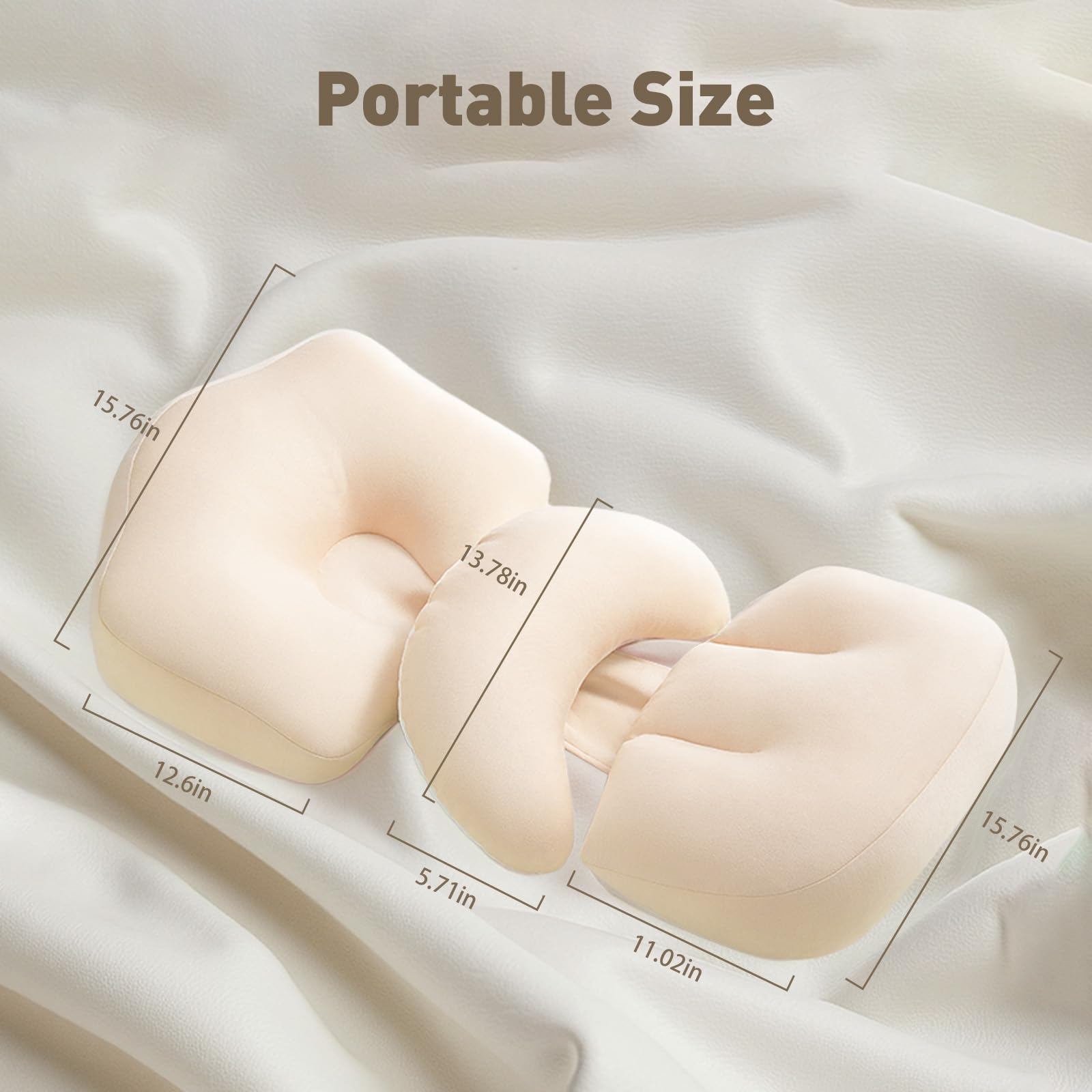 SEEDNUR pregnancy pillow versatile use as belly, lumbar, or leg rest