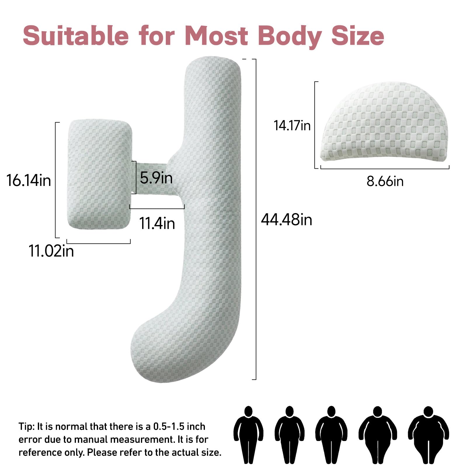 SEEDNUR pillow in H-shape configuration for versatile comfort