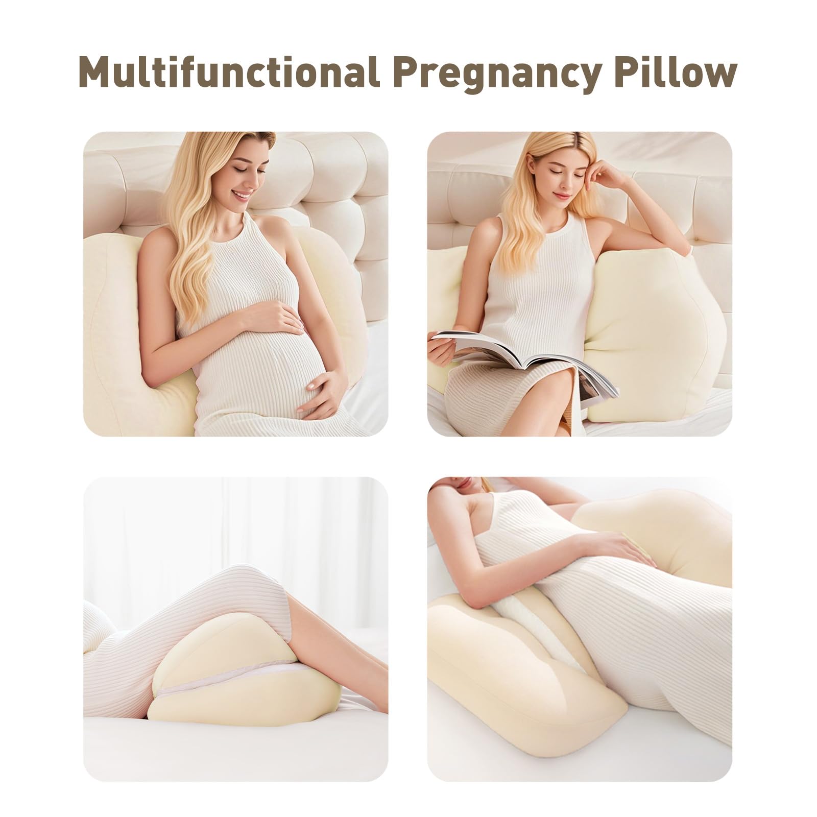 SEEDNUR pregnancy pillow may help reduce pelvic strain during side-sleep