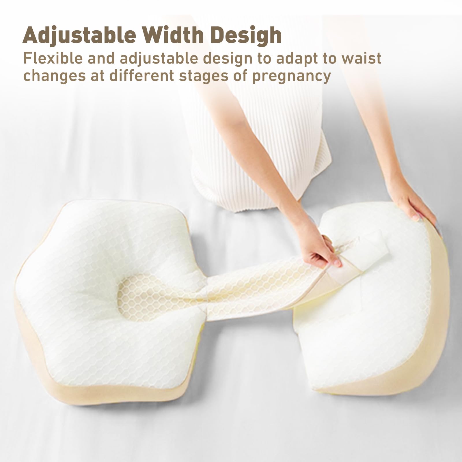 SEEDNUR pregnancy pillow portable design supports couch, car, or bed use