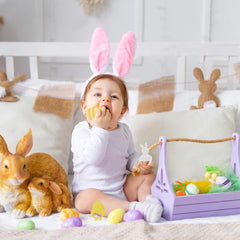 Seeiuua Easter teether carrot eases sore gums for babies