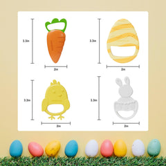 Seeiuua Easter teether rabbit supports safe chewing during teething