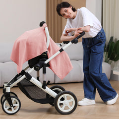 Seejoy car seat canopy cover pink full coverage and sun shade