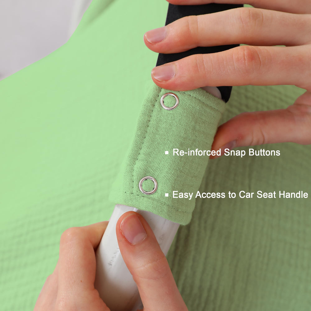 Seejoy city green durable snap-buttons ensure secure installation.
