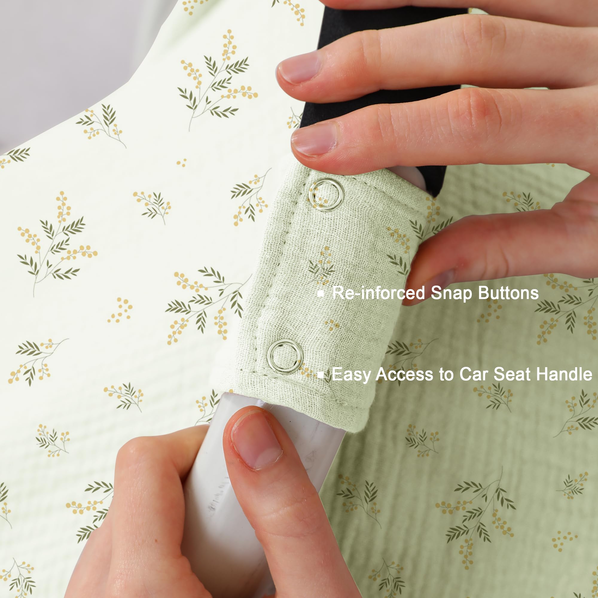 Seejoy gender-neutral-nursery-design car-seat-cover coordinates with any décor