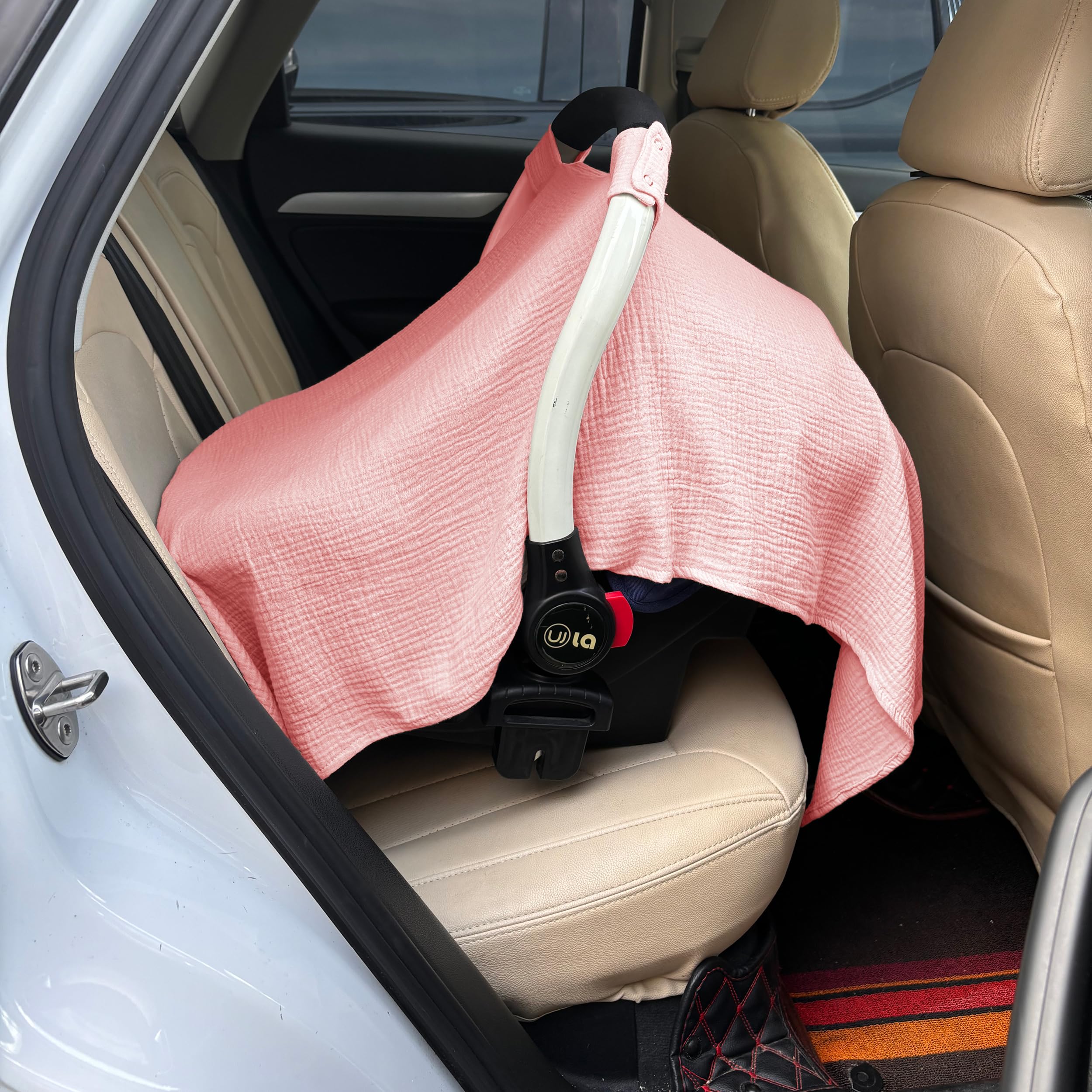 Seejoy gift-ready packaging for pink car seat cover option