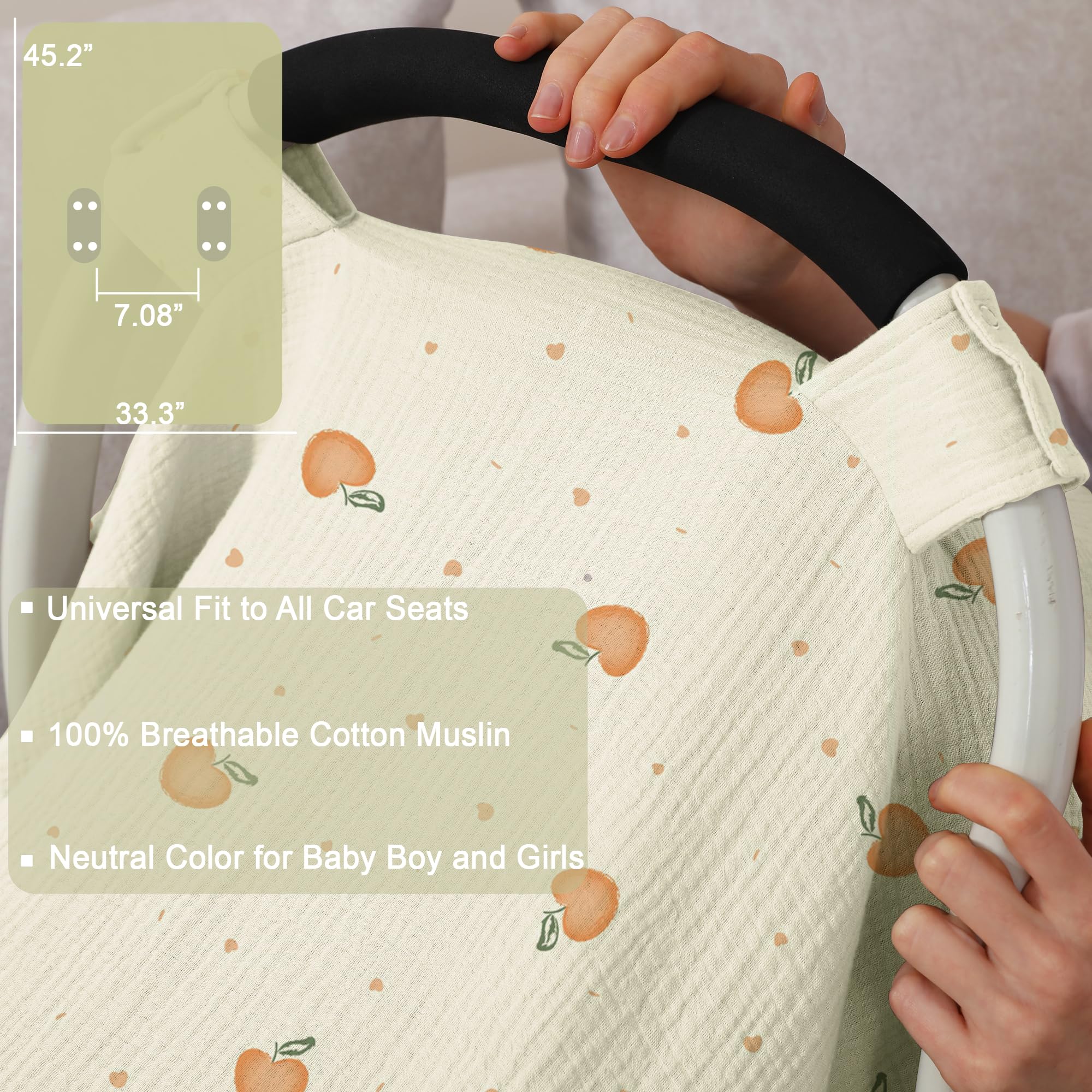 Seejoy soft-breathable muslin texture close-up for gentle skin contact and airflow