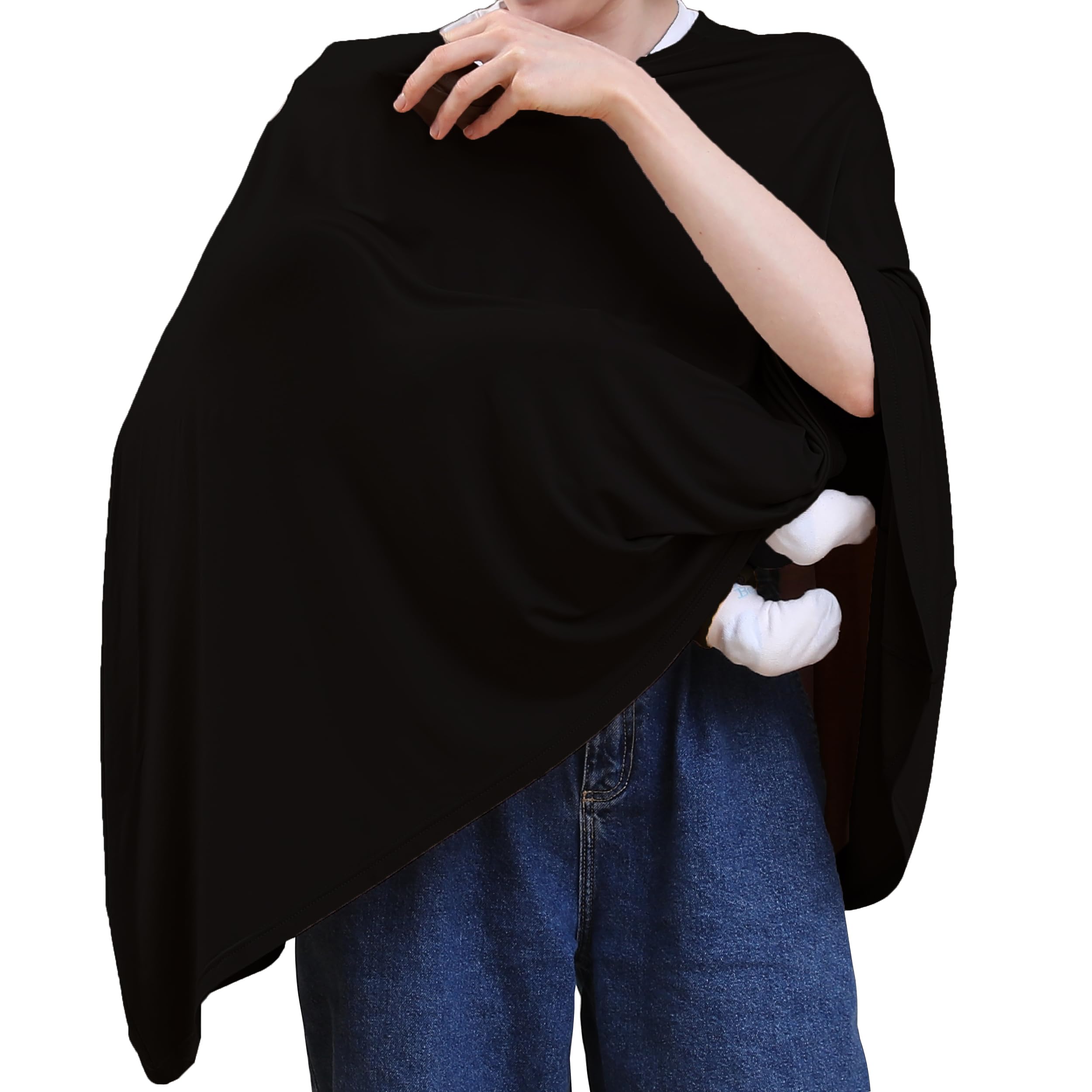 Seejoy nursing cover 360° coverage for discreet breastfeeding in public.