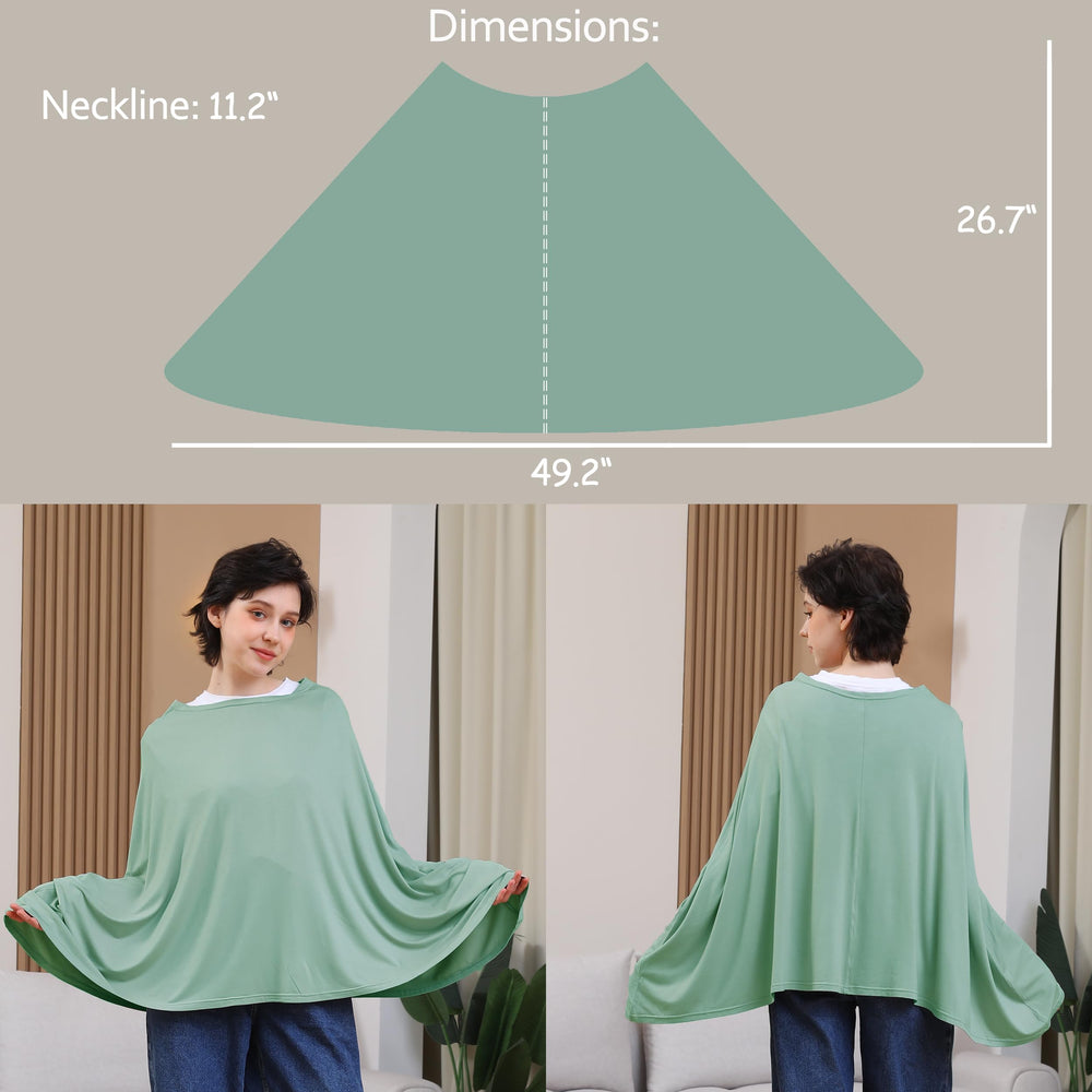 Seejoy poncho style nursing cover offers 360 degree privacy and coverage
