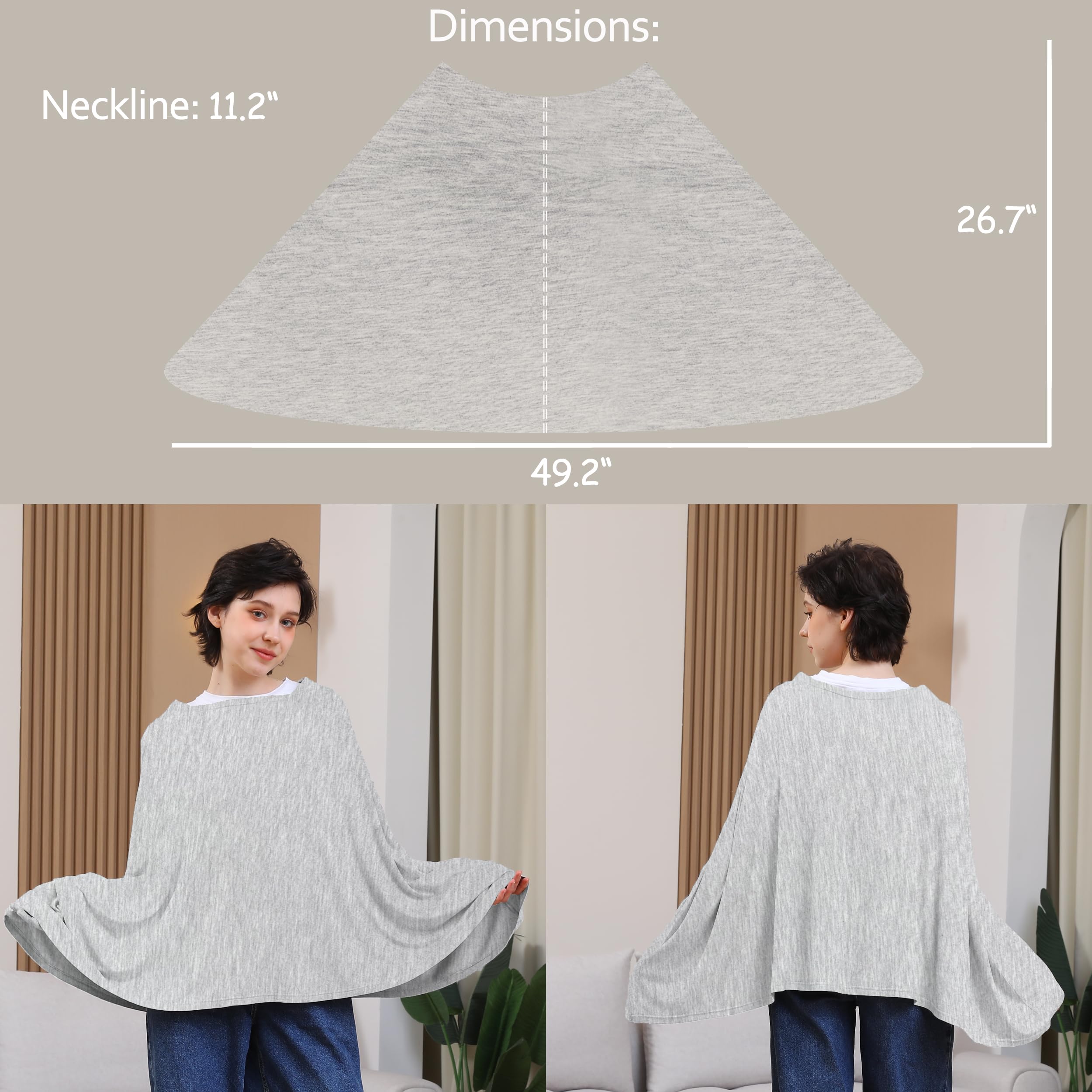 Seejoy nursing cover quick-wear-access enables effortless, strap-free use for discreet feeding.
