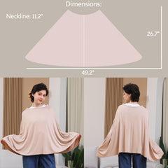 Seejoy nursing cover quick-wear poncho enables easy on and off
