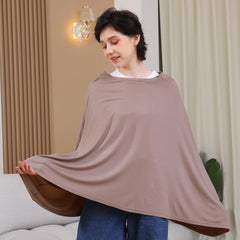 Seejoy nursing cover rayon-soft fabric in action, keeping you and baby cool and soft on warm days.