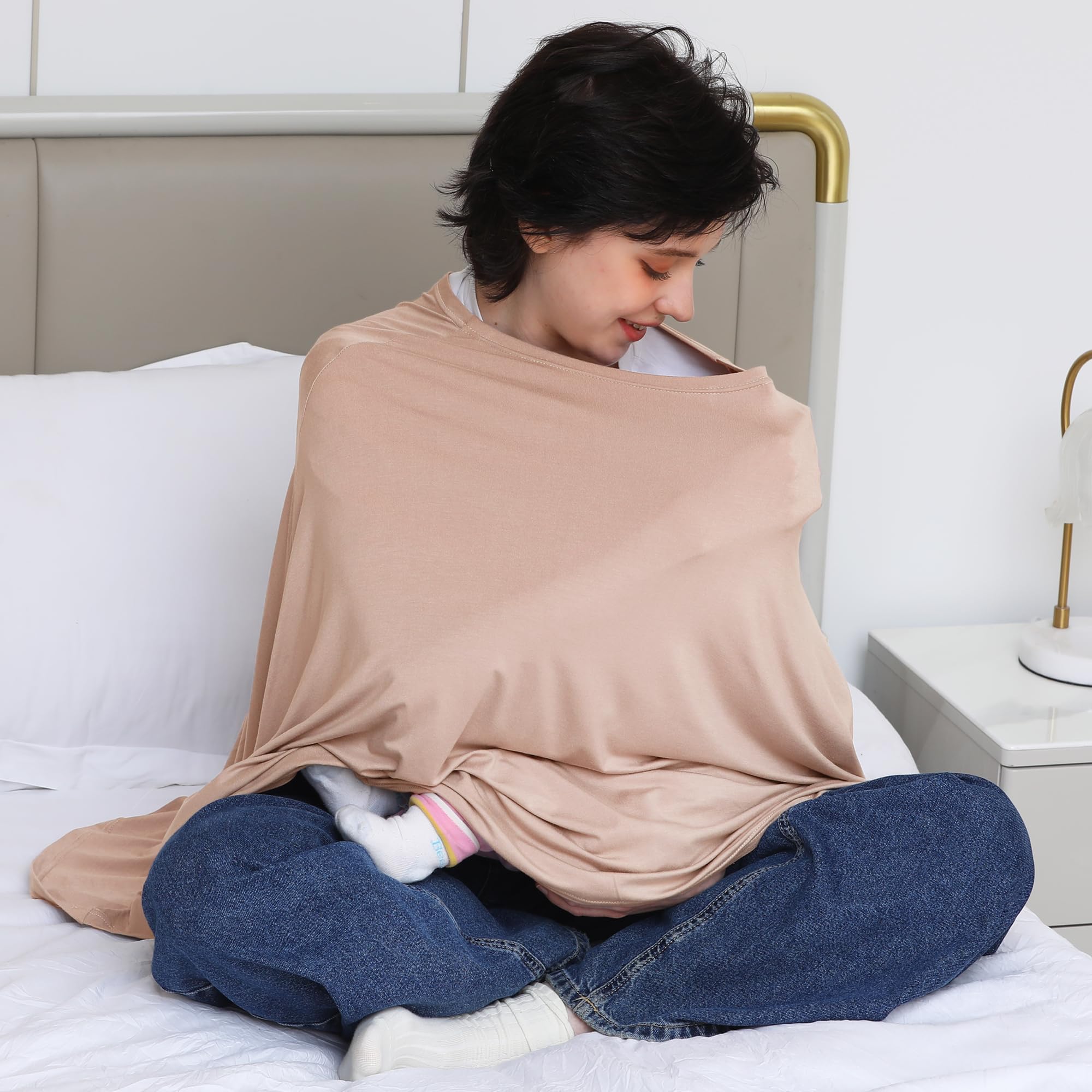 Seejoy nursing cover provides stroller sun protection while you and baby outdoors